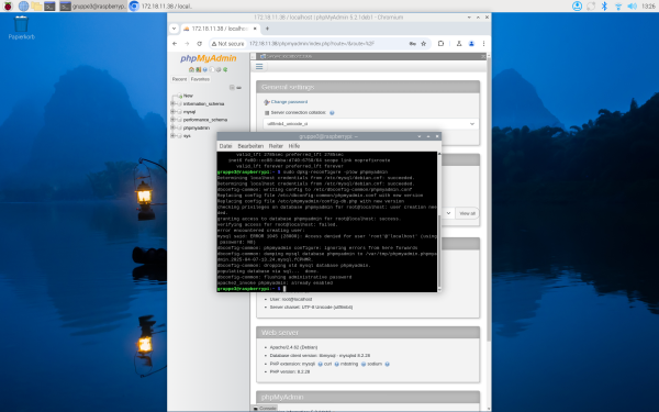 Erfolgreiche Installation von PhP