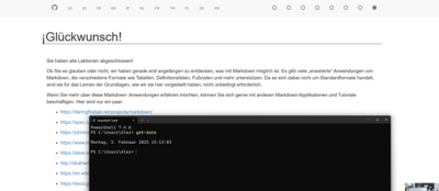 Markdown Zertifikat von Kantor