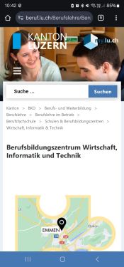 Weiterleitung an die BBZW Webseite